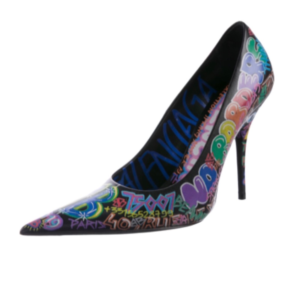 ✨Rare & Hard to find BALENCIAGA Graffiti Heels Pumps Shoes